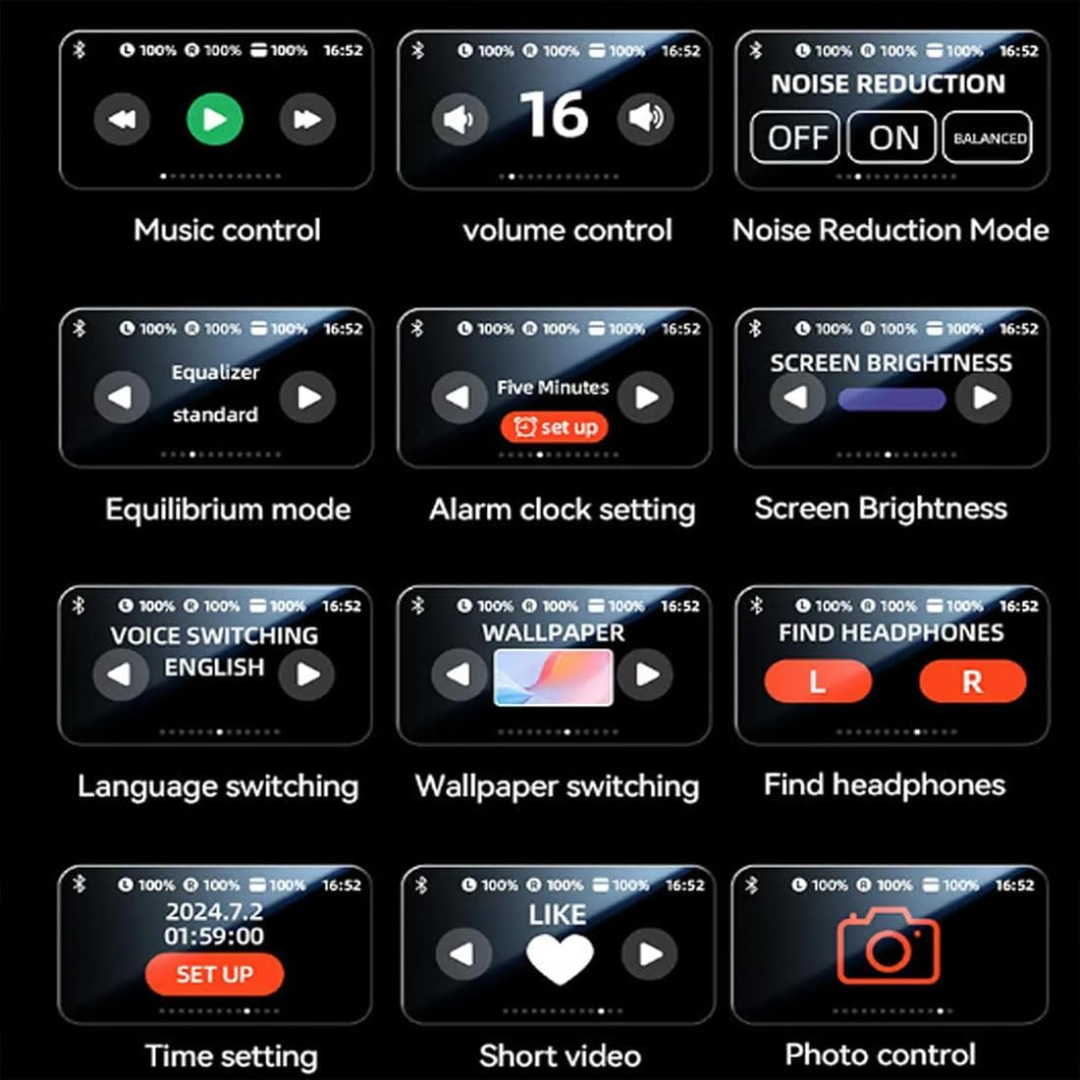 AUDIFONO KAWAII M100 CON PANTALLA