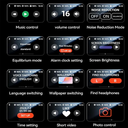 AUDIFONO KAWAII M100 CON PANTALLA